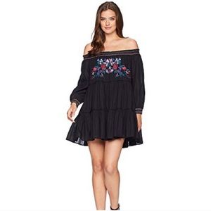 Free People Sunbeams Boho Floral Embroidered Dress